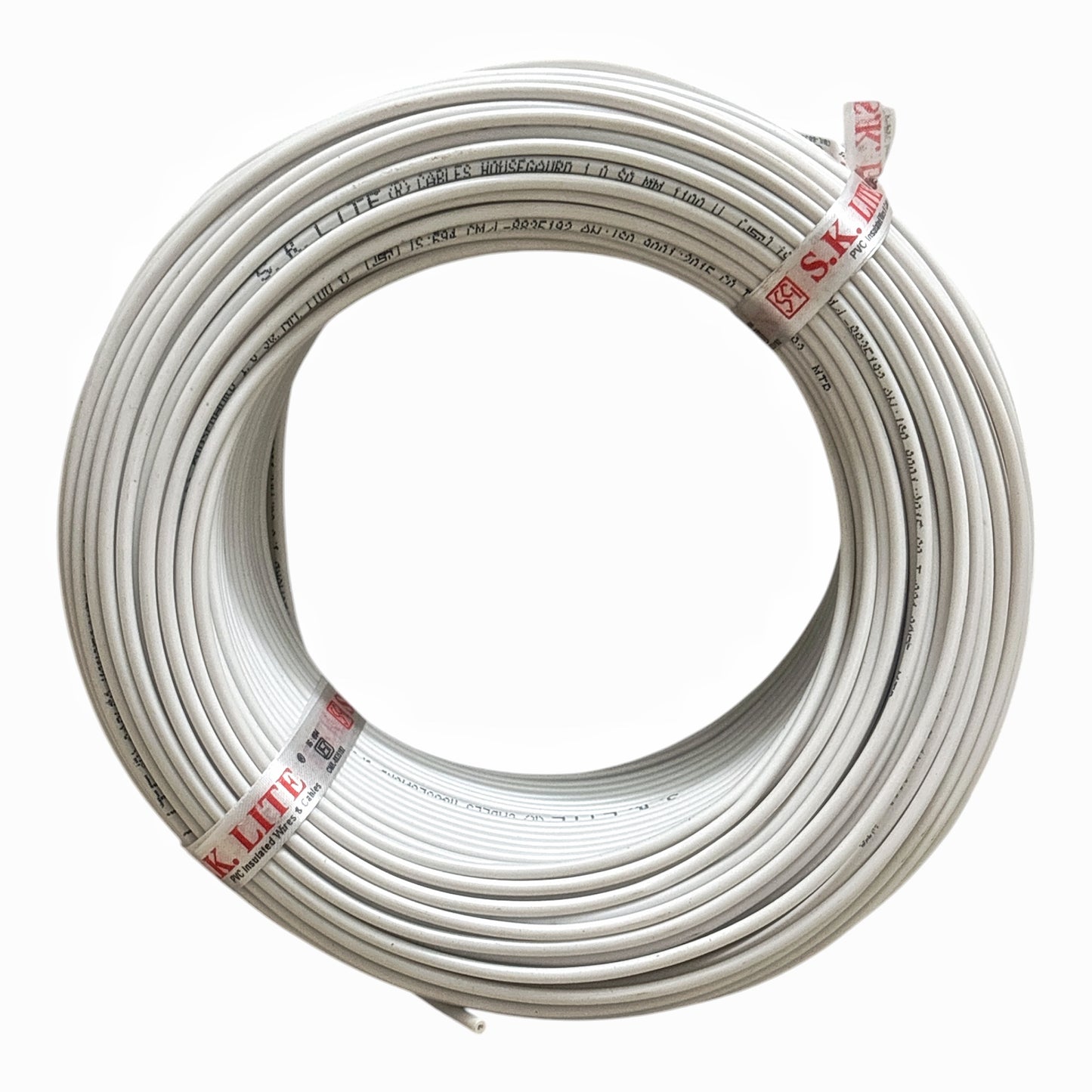SK Lite FR-LS 1.5 Sq.mm Copper Wire – 90 Metres, Single Core Flexible Electric Cable | PVC Insulated, Flame Retardant Low Smoke (FRLS) Wire for House & Industrial Wiring Applications